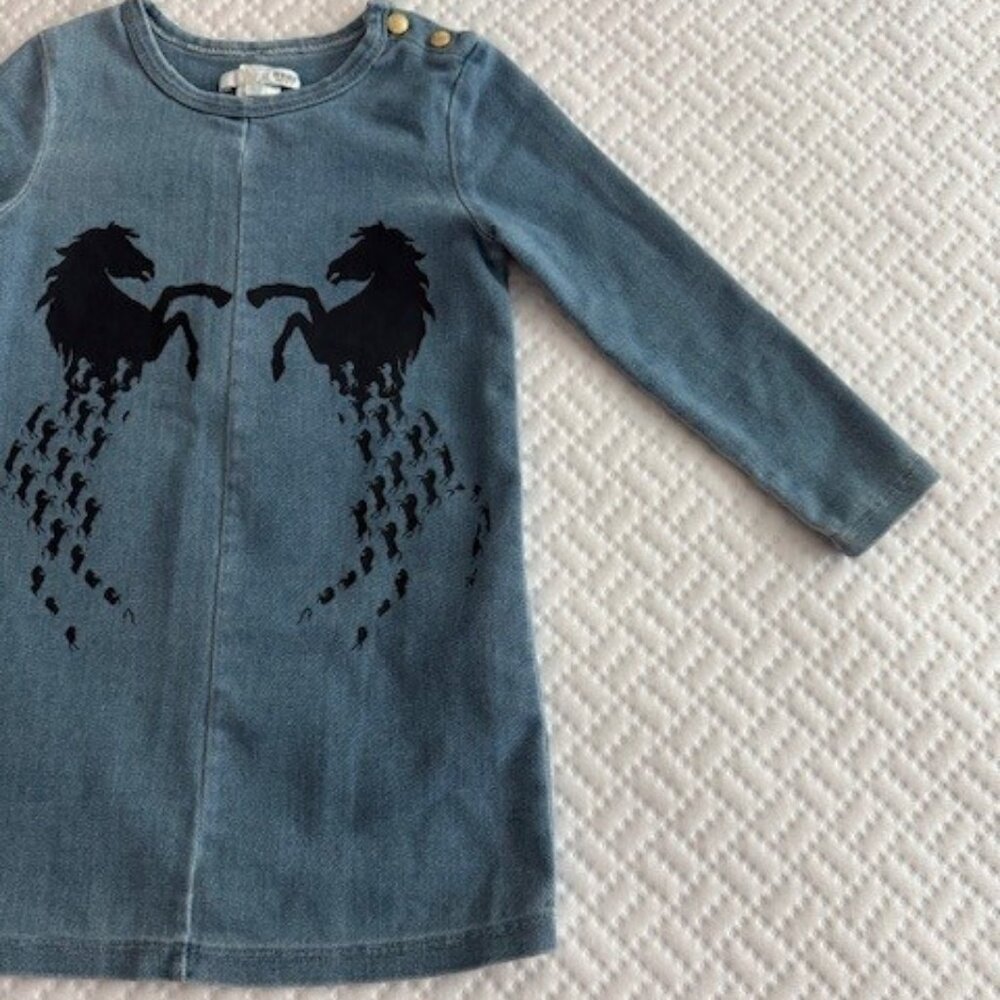 Chloe Denim Horse Dress - Picture 3 of 7